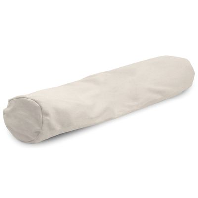 Body Pillow 54"X9" with Cover - Polyester Filled Soft Sateen 300T Cotton Body Pillow Case with Zipper - Hypoallergenic, Durable and Comfortable Teen Bean Sleep Aid - Made in USA, White