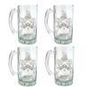 Jackson English Family Coat of Arms 16oz Beer Stein Set of 4  Personalized Engraved Glassware view 1