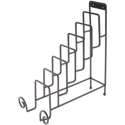 Bard's Wrought Iron 8 Plate Table Stand, 14.25" H x 7" W x 12" D (For 6" - 9" Plates)