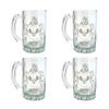 Dunne Irish Family Coat of Arms 16oz Beer Stein Set of 4 - Personalized Heraldic Engraving view 1