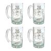 O'Connor Irish Family Coat of Arms 16oz Beer Stein Set of 4 - Personalized Heraldic Engraving view 1