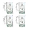 O'Sullivan Irish Family Coat of Arms 16oz Beer Stein Set of 4: Free Shipping & Personalized Engraving view 1