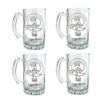 Broun Scottish Clan Crest 16oz Beer Stein Set of 4, Personalized Engraved Glassware view 1