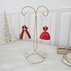 Bard's Twisted 2 Tier Gold-toned Ornament Stand, 14" H x 6.5" W x 5.25" D view 3