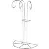 Bard's 3 Arm Silver Ornament Stand, 11.25" H x 6.75" W x 3.75" D view 1
