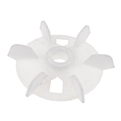 Aexit Y80 Replacement Electrical equipment White Plastic Inner Dia 1.9cm Six Impeller Motor Fan Vane