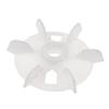 Aexit Y80 Replacement Electrical equipment White Plastic Inner Dia 1.9cm Six Impeller Motor Fan Vane view 1
