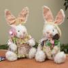 Gerson - 9 Inch Sitting Fabric Bunnies - Set of 2 view 1