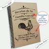 Cupid Design Studio Custom blank recipe book personalized gift cookbook kraft recycled cover (Lined pages) view 3