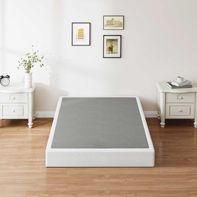 ZIYOO Twin XL Box Spring and Cover, 9 Inch High Profile BoXspring, Easy Assembly, Mattress Foundation, Heavy Duty Metal Steel Structure, Quiet Noise-Free Easy Assembly
