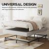 ZIYOO Twin XL Box Spring and Cover, 9 Inch High Profile BoXspring, Easy Assembly, Mattress Foundation, Heavy Duty Metal Steel Structure, Quiet Noise-Free Easy Assembly view 4