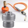 Dioche Gas Adapter, Camping Gas Canister Adapter Convertor Valve Flat Canister to 1L MAPP Gas Adapter view 2