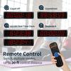 GAN XIN Large Digital Wall Clock with Remote Control, LED Stopwatch Timer, Countdown,Count Up, 12/24 Hour Switchable Time Clock for Home Gym Living Room Office Garage Decor (Red,16.3" x 3.9") view 3