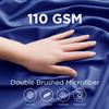 Empyrean Royal Blue Extra Deep Pocket Fitted Sheet Full Size, Hotel Luxury Deep Pocket Full Size Fitted Sheet Only Easily Fits 18 to 24 Inch Mattress, Soft, Wrinkle-Free with Corner Straps view 2