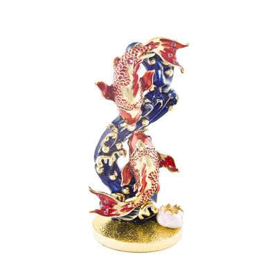 Feng Shui Bejeweled Pair of carp