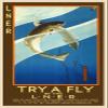 Magnet 1930s Trout Fly Fishing Classic Vintage Style Travel Train Magnet Vinyl Magnetic Sheet for Lockers, Cars, Signs, Refrigerator 5" view 1