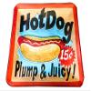  Akizuki Boeki TG8128 Hot Dog Design Accessories, Pop Decor, Glass Tray, W 10.2 x D 10.2 x H 1.1 inches (26 x 26 x view 2