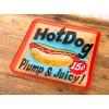  Akizuki Boeki TG8128 Hot Dog Design Accessories, Pop Decor, Glass Tray, W 10.2 x D 10.2 x H 1.1 inches (26 x 26 x view 3