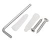 Aexit Space Aluminium Home Hardware Antique European Style Spring-Type Hair Dryer Holder w Plug Hanging Hook Model:31as150qo441 view 2