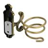Aexit Space Aluminium Home Hardware Antique European Style Spring-Type Hair Dryer Holder w Plug Hanging Hook Model:31as150qo441 view 3