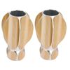 Aexit 60mmx90mm Through Construction Hardware Hole Curtain Drapery Rail End Cap Rod Finial Gold Tone 2pcs Model:72as468qo53 view 1