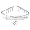 Aexit 10.3-inch x Home hardware 7.6-inch Brass Bathroom Basket Shower Caddy Corner Shelf Silver Tone Model:87as620qo504 view 1