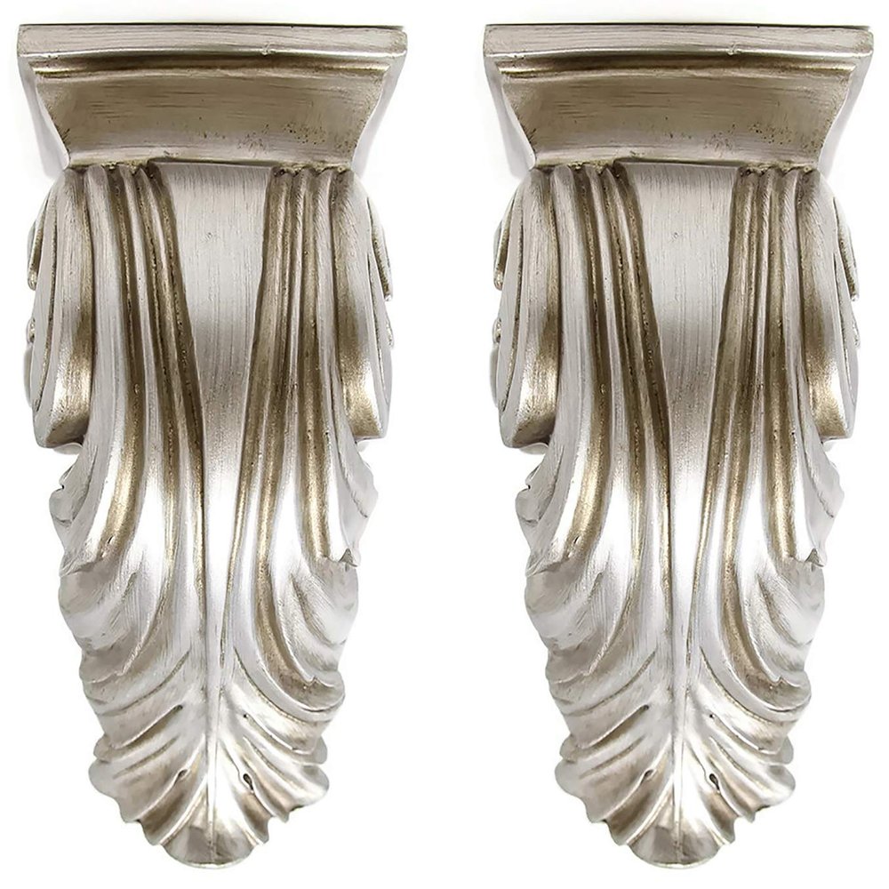 Urbanest Set of 2 Cameau Drapery Sconce, 2-inch Diameter, Pewter