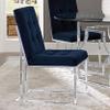 Coaster Home Furnishings Cisco Velvet Upholstered Dining Side Chair Chrome 192494 (Set of 2) view 2