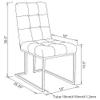 Coaster Home Furnishings Cisco Velvet Upholstered Dining Side Chair Chrome 192494 (Set of 2) view 3