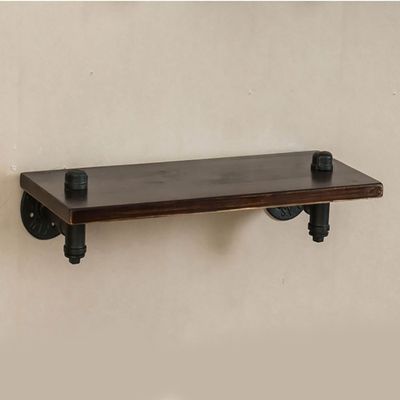 GSPFDJ Vintage Pipe Wall Shelf Bedroom Wall Shelf Shelf Living Room Wall Shelf Shelf Multi-Purpose Shelves (Size : 12020cm)