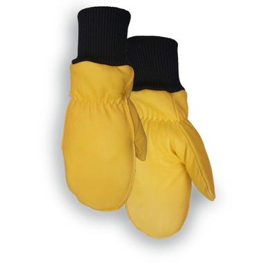 Golden Stag Mens Winter Mittens - 191T Large Insulated Work Gloves for Men Leather Driving Working Snow Warm Gloves