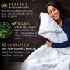 Aricove Cooling Weighted Blanket, 20 lbs, Twin Size for Adults, Luxury Heavy Blanket, Silky Soft Bamboo Viscose, 48x72 inches, Machine Washable, White view 4