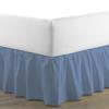 Amuze Bedding Egyptian Cotton 300 Thread Count 1 PC Tailored Single Ruffled/Dust Ruffle Bed Skirt (Medium Blue, Twin XXL, Drop Length 15 Inches) view 1