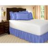 Amuze Bedding Egyptian Cotton 300 Thread Count 1 PC Tailored Single Ruffled/Dust Ruffle Bed Skirt (Medium Blue, Twin XXL, Drop Length 15 Inches) view 2