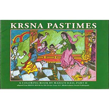 VRINDAVANBAZAAR.COM Krsna Pastimes Colouring Book