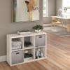 ClosetMaid Decorative Open Back 6-Cube Storage Organizer, Bleached Walnut view 2