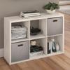 ClosetMaid Decorative Open Back 6-Cube Storage Organizer, Bleached Walnut view 4