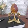 Bard's Brass-toned Egg Stand/Holder, Scroll Leg, 1.5" Diameter view 3