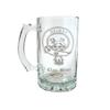 Bruce Scottish Clan Crest Beer Stein Set of 4, 16oz  Personalized Heraldic Engraving view 2