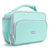 Amersun Kids Lunch Box, Insulated School Lunch Bag with Padded Liner Keep Food Warm Cold for Long Time,Water-resistant Thermal Travel Office Lunch Cooler for Girls Boy-2 Pocket,Light Blue view 1