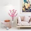 Asdomo 10PCS Artificial Cherry Blossom Branches Silk Spring Peach Blossom Fake Flowers Arrangements for Home Wedding Decoration view 4