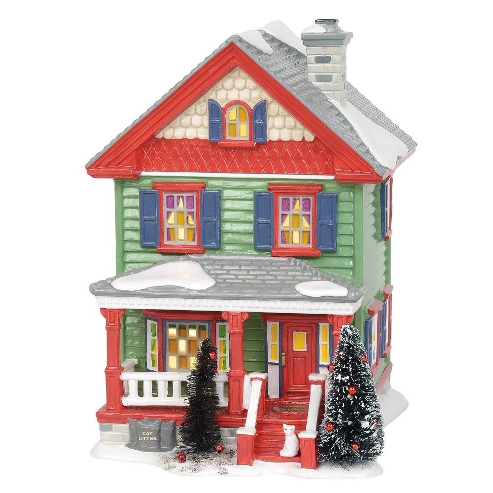 Department 56 Original Snow Village National Lampoon's Christmas Vacation Aunt Bethany's House Lit Building, 8.07 Inch, Multicolor