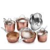 Gotham Steel Hammered Collection Pots and Pans 10 Piece Premium Ceramic Cookware Set  with Triple Coated Ultra Nonstick Surface for Even Heating, Oven, Stovetop & Dishwasher Safe view 1