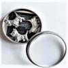 3pc Antique Silver Scottie Dog Magnet Set - Decorative Metal Scottish Terrier Fridge Magnets - Large Dog Lover Kitchen Decor - Handmade in USA view 4