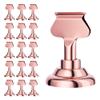 Urban Deco 16PK Table Number Holders Place Card Holders 1.7 Inch Table Card Holders Steel Card Holders for Photos, Food Signs, Memo Notes, Weddings, Restaurants, Birthdays(Rose Gold) view 1
