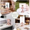 Urban Deco 16PK Table Number Holders Place Card Holders 1.7 Inch Table Card Holders Steel Card Holders for Photos, Food Signs, Memo Notes, Weddings, Restaurants, Birthdays(Rose Gold) view 4