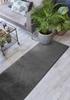 15 Ft Long Solid Anthracite Dark Grey Kitchen Hallway Runner Rug Non-Slip Washable, 26" X 15' Rubber Backed Carpet, Custom Size Floor Mat for Stairs Bedroom Bathroom Entryway, Your Choice of Length view 4