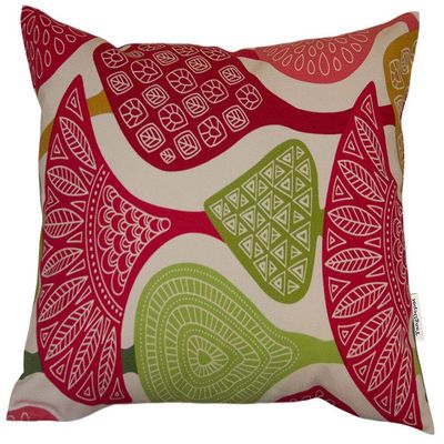 TangDepot Cotton Floral Cushion Cover 12"x20" Ginkgo Leaf