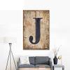 Isaric Decorative tin Sign Letters,8 X 12 Inch,Hanging Wall 26 Letters Metal Alphabet Wall Letter for Home, Bedroom, Bar, Wall Decor view 1
