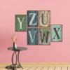 Isaric Decorative tin Sign Letters,8 X 12 Inch,Hanging Wall 26 Letters Metal Alphabet Wall Letter for Home, Bedroom, Bar, Wall Decor view 3